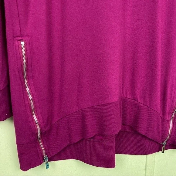 Chico’s Zenergy Side-Zip Magenta Tunic - Picture 9 of 11